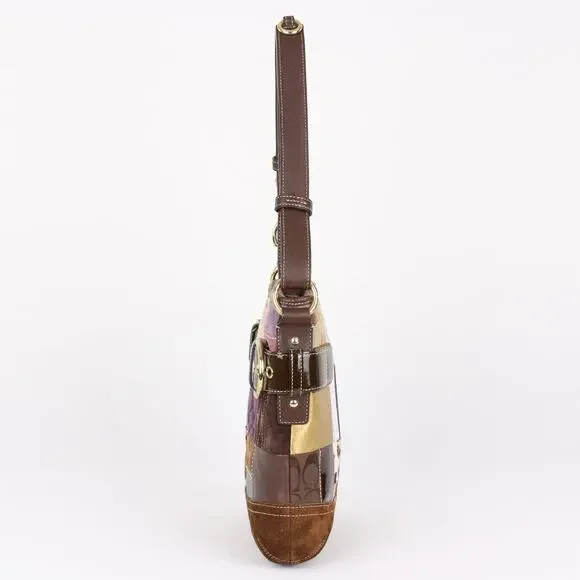 Coach Vintage Y2K Multicolor Patchwork Shoulder Bag - Picture 4 of 8